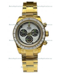 Rolex Daytona 116508 Neon Artisans De Geneve Yellow Gold Watch Swiss Replica 