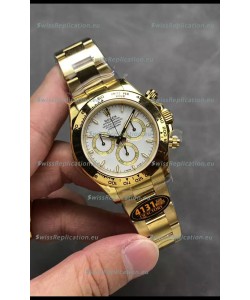 Rolex Cosmograph Daytona M126518 Yellow Gold Casing and White Dial Original Cal.4131 Movement