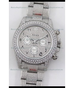 Rolex Cosmograph Daytona 904L Steel ICED OUT Cal.4130 Movement - 904L Steel Watch