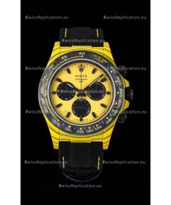 Rolex Cosmograph Daytona DiW BUMBLEBEE Edition Carbon Fiber Watch - Cal.4130 Movement 