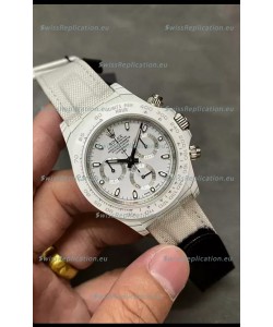 Rolex Cosmograph Daytona DiW Edition White Carbon Fiber Watch - Cal.4130 Movement 