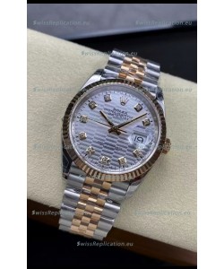 Rolex Datejust Cal.3235 Movement 1:1 Mirror Replica 904L Steel 36MM - Grey Fluted Motif Dial
