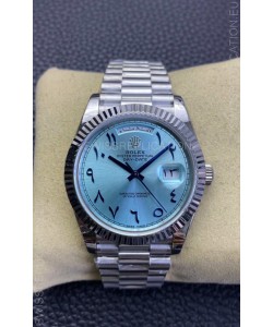 Rolex Day Date Presidential 904L Steel 36MM - Ice Blue Arabic Numerals 1:1 Mirror Quality Watch