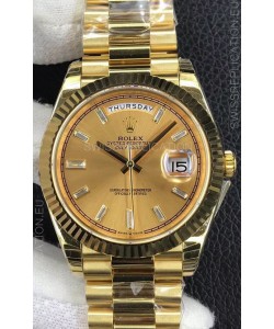 Rolex Day Date Presidential 904L Steel Yellow Gold 40MM - Gold Dial 1:1 Mirror Quality Watch