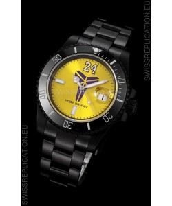 Rolex Submariner Swiss Kobe Bryant Edition Swiss Replica Watch in PVD Coated Case