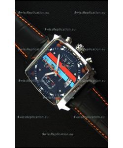 Tag Heuer Monaco 24 Quartz Replica Watch in Red/Blue Stripes Dial