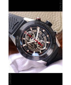 Tag Heuer Carrera Heuer 01 Swiss Replica Watch in Steel Casing