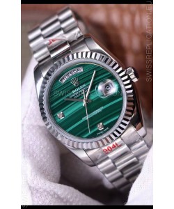 Rolex Day Date Presidential 904L Steel 36MM - Malachite Dial 1:1 Mirror Quality Watch
