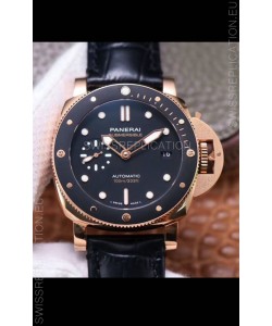 Panerai Submersible PAM974 Rose Gold 1:1 Mirror Quality Replica Swiss P9010 Movement