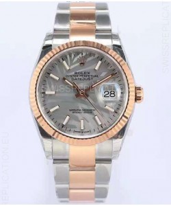 Rolex Datejust Palm Motif Dial 36MM Cal.3135 Movement Swiss Replica Watch in 904L Two Tone Casing