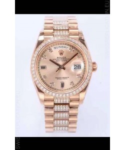 Rolex Day Date Presidential Rose Gold Watch 36MM - Rose Gold Dial 1:1 Mirror Quality Watch