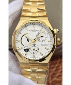 Vacheron Constantin Overseas Power Reserve Swiss Replica Watch in Yellow Gold Casing