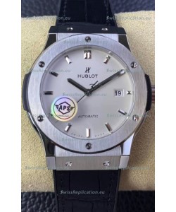Hublot Classic Fusion 1:1 Mirror Replica Swiss Watch in 904L Steel Casing White Dial 42MM