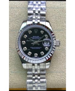 Rolex Datejust 279174 28MM Swiss Replica in 904L Steel in Black Dial - 1:1 Mirror Replica