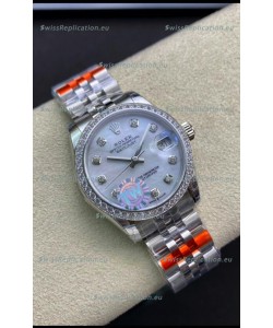 Rolex Datejust 278384 31MM Swiss Replica in 904L Steel in Pearl Dial - 1:1 Mirror Replica