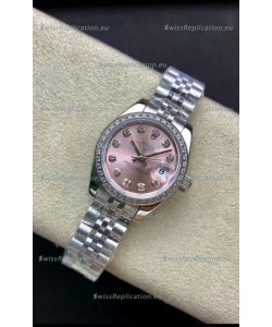 Rolex Datejust 279174 28MM Swiss Replica in 904L Steel in Pink Dial - 1:1 Mirror Replica