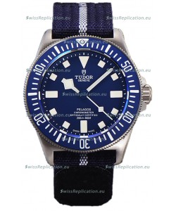 Tudor Pelagos FXD Titanium Casing 1:1 Mirror Replica Blue Dial in Blue Nato Strap