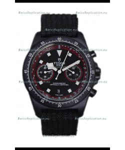 Tudor Pelagos FXD Chronograph Carbon Casing 1:1 Mirror Replica Black Dial in Nato Strap