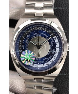 Vacheron Constantin Overseas World Time Edition Blue Dial Swiss Replica Watch 