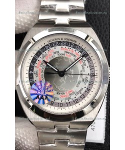 Vacheron Constantin Overseas World Time Edition White Dial Swiss Replica Watch 