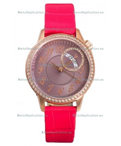 Vacheron Constantin Egerie Muse Rose Gold Casing in Brown Dial Swiss Replica