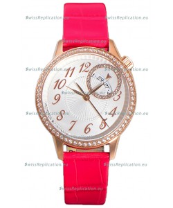 Vacheron Constantin Egerie Muse Rose Gold Casing in White Dial Swiss Replica