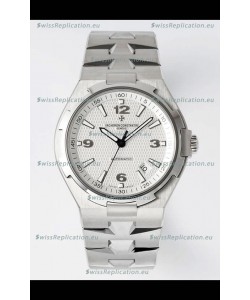 Vacheron Constantin Overseas 1:1 Mirror Swiss Replica Watch in White Dial - Steel Strap