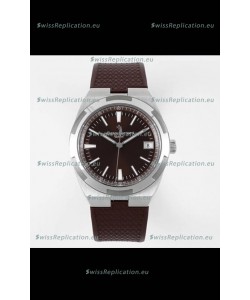 Vacheron Constantin Overseas 1:1 Mirror Swiss Replica Watch in Brown Dial - Rubber Strap
