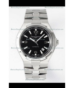 Vacheron Constantin Overseas 1:1 Mirror Swiss Replica Watch in Black Dial - Steel Strap