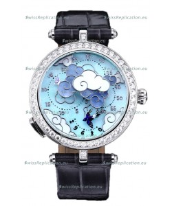 Van Cleef & Arpels Donde Des Papillons Stainless Steel Casing Swiss Movement Replica Watch 