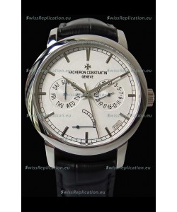 Vacheron Constantin Traditionnelle Day Date Steel Swiss Replica Watch 