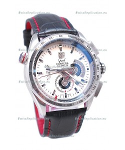 Tag Heuer Grand Carrera Calibre 36 Japanese Automatic Watch in White Dial