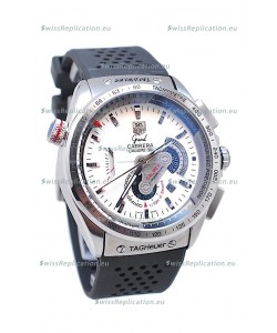 Tag Heuer Grand Carrera Calibre 36 Japanese Automatic Watch in White Dial