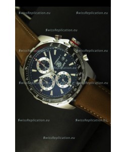 Tag Heuer Calibre 16 Stainless Steel Watch in Black Dial