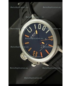 U Boat U-1001 Edition Japanese Drive Automatic Steel Watch in Orange Markers