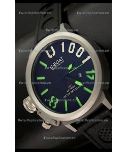 U Boat U-1001 Edition Japanese Drive Automatic Steel Watch in Green Markers