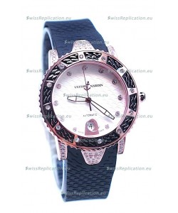 Ulysse Nardin Diver Pink Gold Watch in White Dial