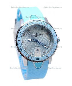 Ulysse Nardin Lady Diver Starry Night Replica Watch in Blue Dial
