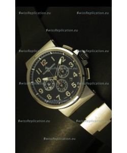 Ulysse Nardin Marine Chronograph Stainless Steel Black Arabic Dial - 1:1 Mirror Replica